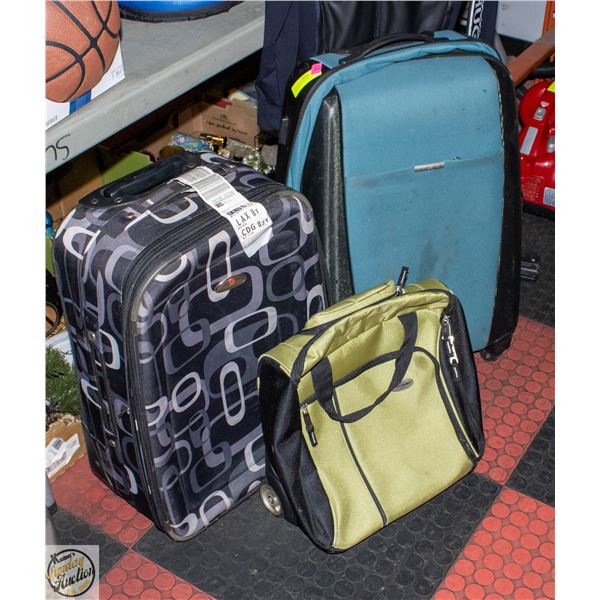 FLAT OF 2 SAMSONITE AND BENTLEY LUGGAGES