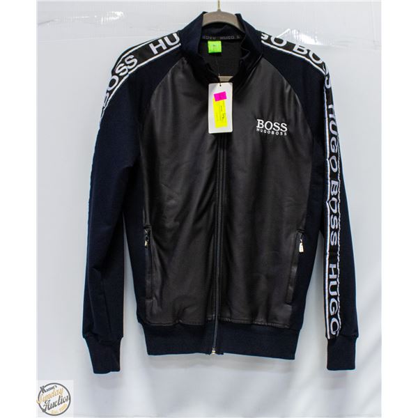 NEW BLACK HUGO BOSS SUMMER ZIP-UP JACKET