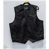 Image 1 : EVENT LEATHER BRAND BLACK LEATHER VEST -