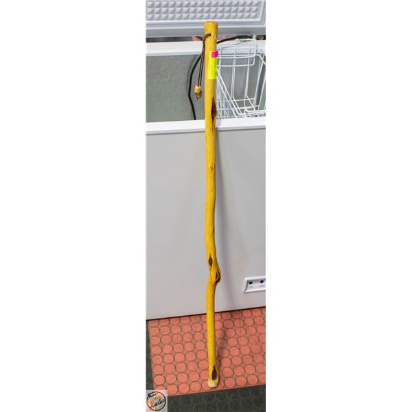 WOOD WALKING STICK- 43" LONG
