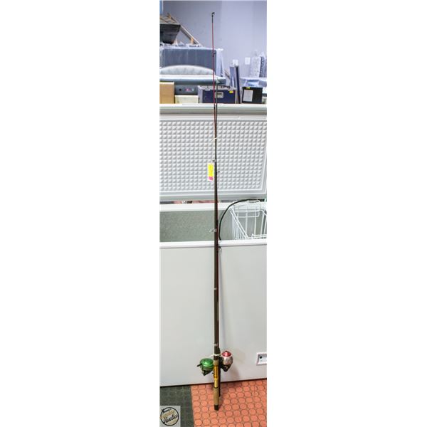2 FISHING RODS & REELS. (JOHNSON & RHINO REELS)