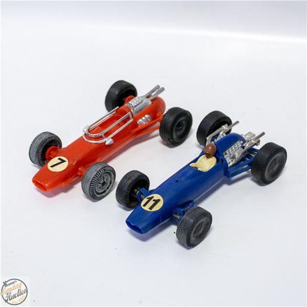 VINTAGE 1960'S 5" PLASTIC TOY CARS, COOPER