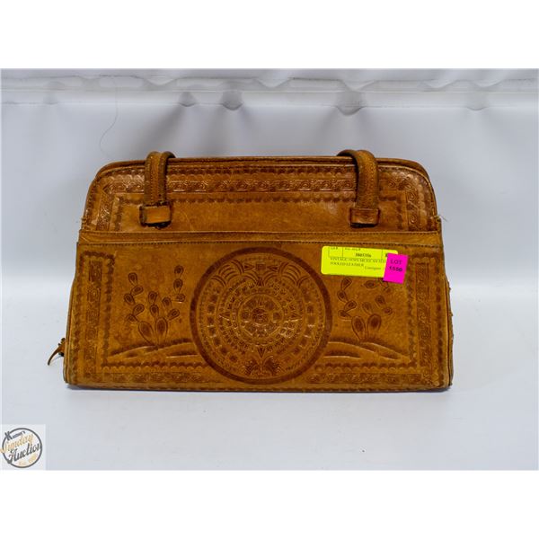 VINTAGE 1970'S MEXICAN HAND TOOLED LEATHER