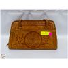 Image 1 : VINTAGE 1970'S MEXICAN HAND TOOLED LEATHER