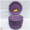 Image 1 : 12 X 9" MAUVE SOUP BOWLS, MADE IN ITALY