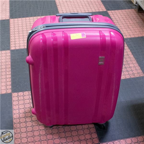 DELSEY HARD SHELL SUITCASE- 28" X 19" X 10"