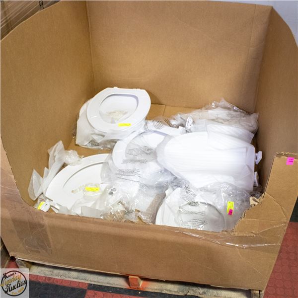 PALLET OF NEW TOILET SEATS
