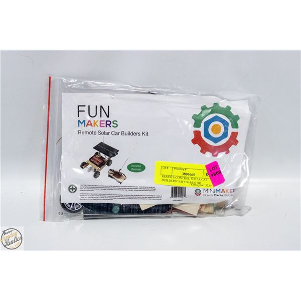REMOTE CONTROL SOLAR CAR BUILDERS’ KITS W/MOTOR