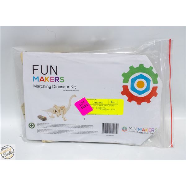 MARCHING DINOSAUR BUILDERS KIT W/MOTOR+ REMOTE-