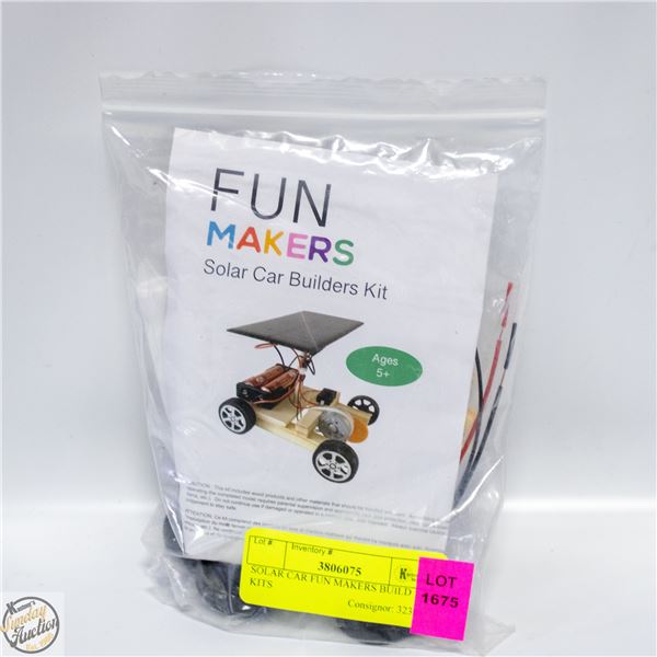SOLAR CAR FUN MAKERS BUILD KITS