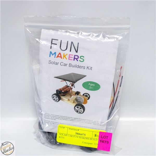SOLAR CAR FUN MAKERS BUILD KITS