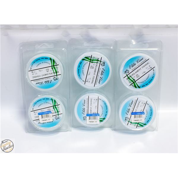 6X110 YARDS MONOFILAMENT FISHING LINE 17LB TEST