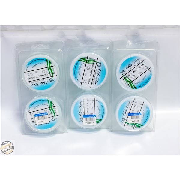 6X110 YARDS MONOFILAMENT FISHING LINE 17LB TEST