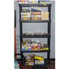 Image 1 : UTILITY STORAGE 4 TIER SHELVING UNIT 73" X 36" X