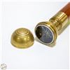 Image 2 : ESTATE OLD CANE 35.5" LONG WITH HIDDEN COMPASS