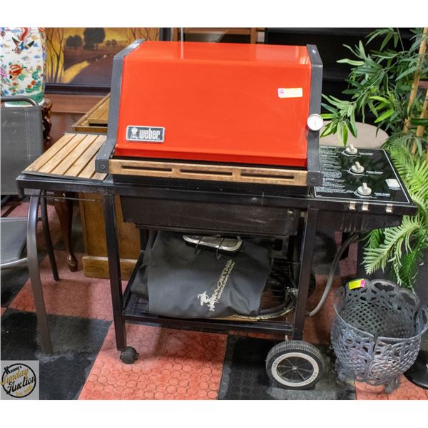 WEBER NATURAL GAS BBQ W/CROSSOVER IGNITER