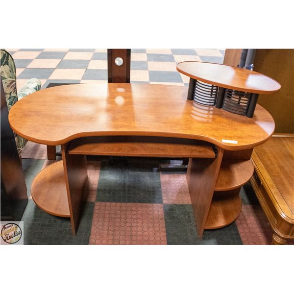OFFICE DESK- 2 TIER W/PULL OUT KEYBOARD TRAY