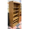 Image 1 : WOOD BOOKCASE- 6 SHELF- 72" X 31" X 15"