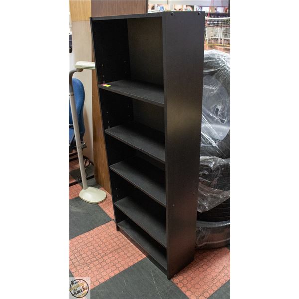BLACK IKEA BILLY BOOKCASE- 60" X 24" X 10"