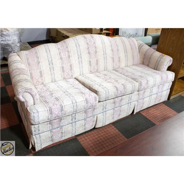 1980'S FLORAL "BIRCHWOOD" 3 SEAT SOFA