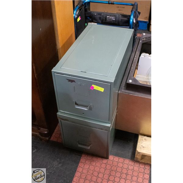 VINTAGE OS-M-CO METAL FILING CABINET 27 X 14 X 25