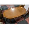 Image 1 : OVAL SOLID WOOD COFFEE TABLE