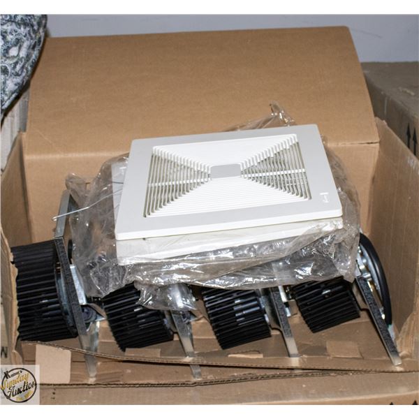 CASE WITH 4 NEW BROAN EXHAUST FANS