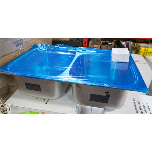 NEW KOHLER TOP OR UNDERMOUNT DUAL SINK W.