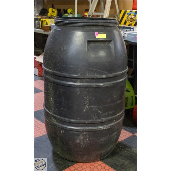 BLACK RAIN BARREL H-38.5"