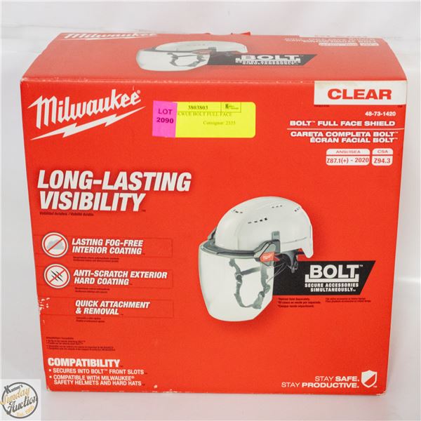MILWAUKWUE BOLT FULL FACE SHIELD