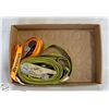 Image 1 : TWO HEAVY DUTY RACHET TIE DOWNS