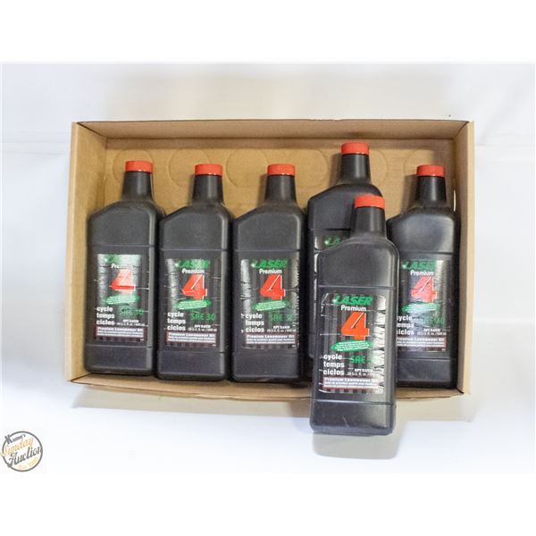 6 BOTTLES OF PREMIUM MOTOBIKE OIL SAE 30
