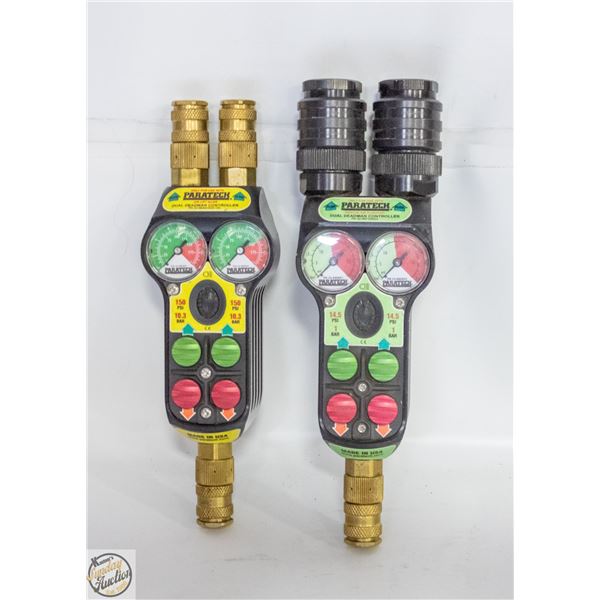 2 PARATECH DUAL DEADMAN CONTROLLERS