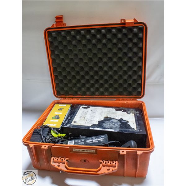 XENOTRONIX BATTERY CHARGER AND BATTERIES W/ CASE