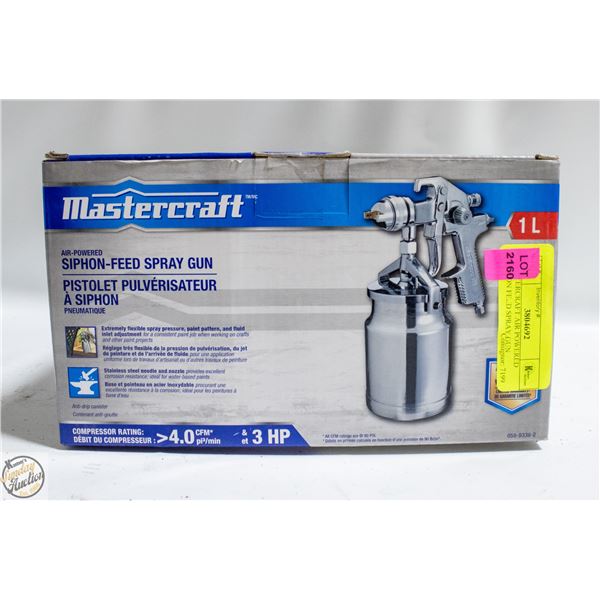 MASTERCRAFT AIR POWERED SIPHON FEED SPRAY GUN