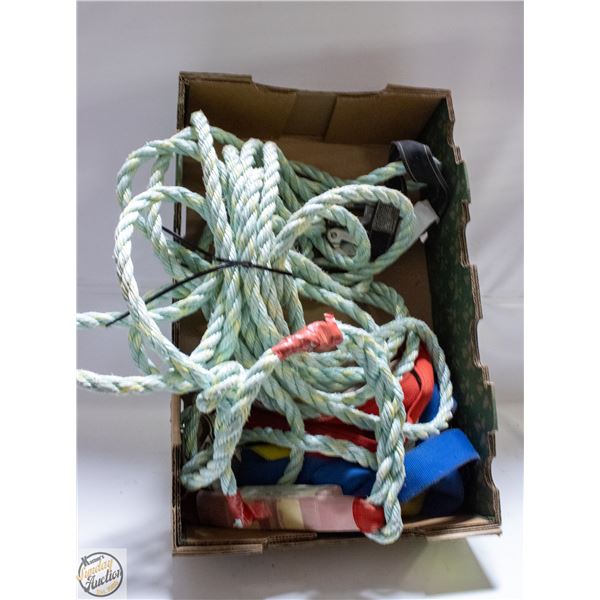 FLAT WITH HEAVY DUTY 50 FOOT NYLON TIE-OFF
