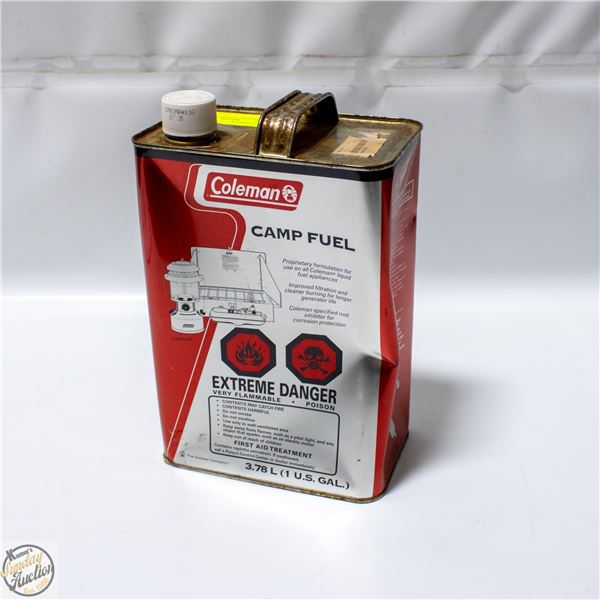 CANISTER OF COLEMAN CAMP FUEL