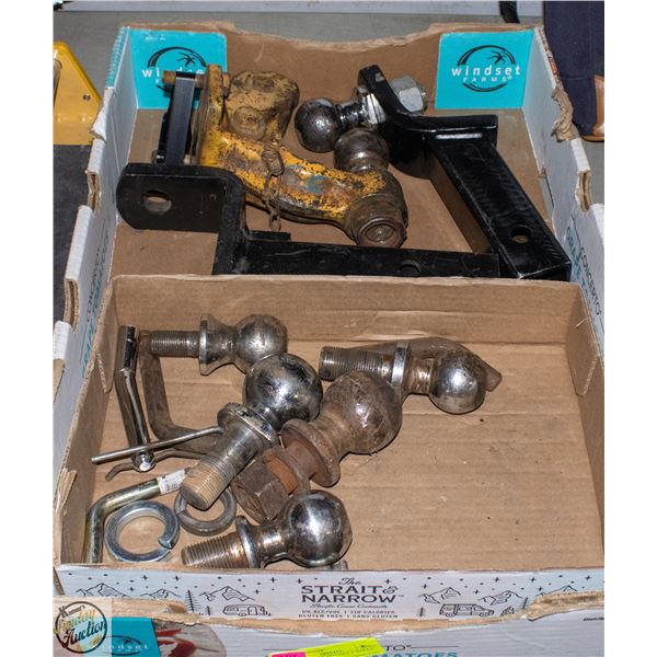 ASST TRAILER HITCHES & BALLS