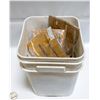 Image 1 : PAIL OF GENUINE KUBOTA METRIC NUTS AND BOLTS