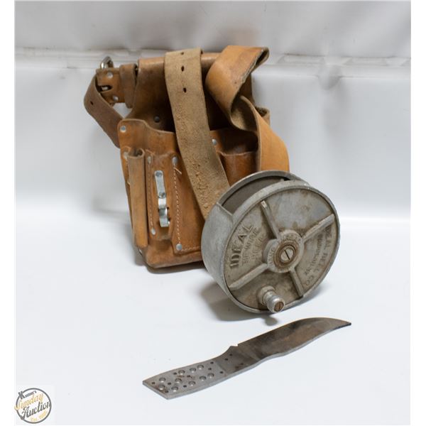 TOOL POUCH WITH IDEAL TIE WIRE REEL