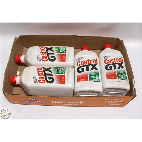4 X 1L CASTROL 20W50 OIL