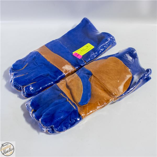 2 PACK BLUE LEATHER HEAT RESISTENT