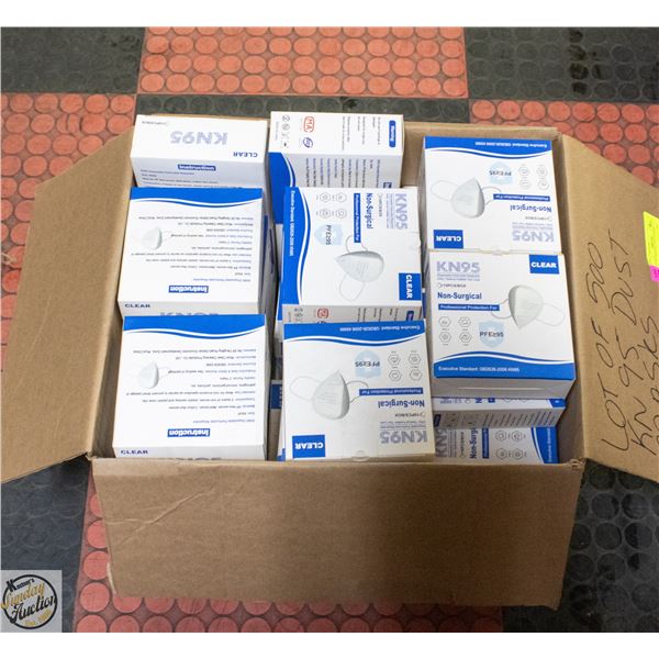 LOT OF 500 KN95 DUST MASKS