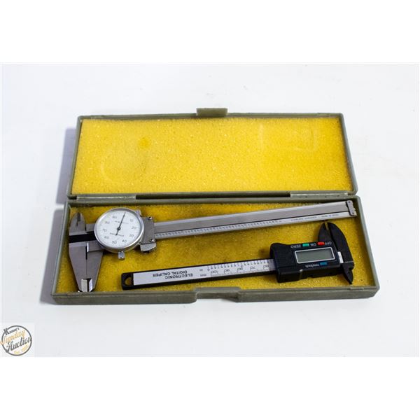 CONTAINER WITH STAINLESS STEEL ANALOG CALIPER