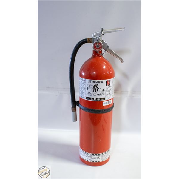 FULLY CHARGED 10 LB FIRE EXTINGUISHER
