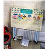 Image 1 : VINTAGE CHILDRENS FOLDING TABLE W/CRAYON &