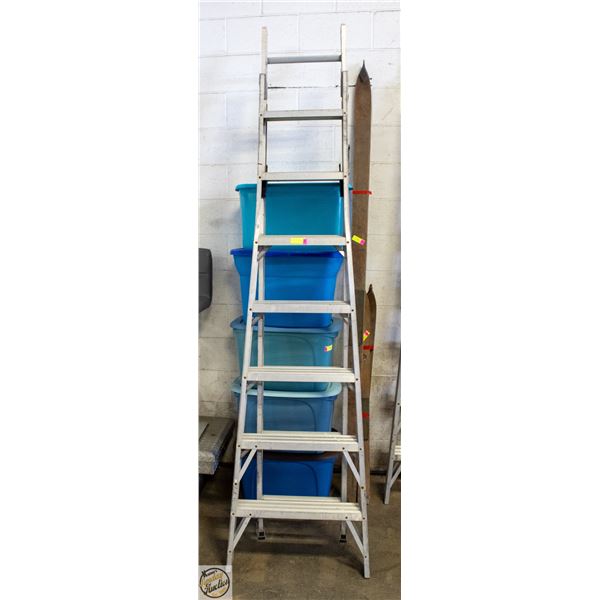 LADDER COMBO 7 STEP & 14 EXTENSION ALUMINUM