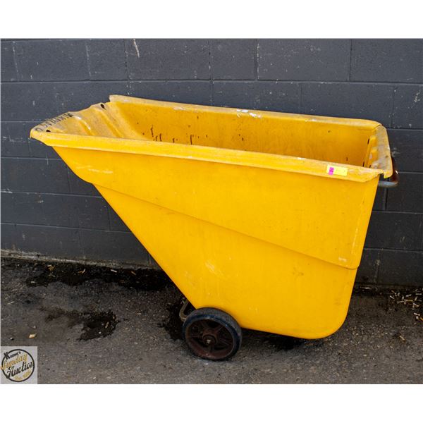 TILT TRUCK 16CU/FT YELLOW APRROX 600LB CAPACITY
