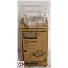 Image 1 : NEW CASE OF 6 RUBBERMAID 1/6 SIZE 4" DEEP POLY