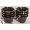 Image 1 : 8 JOHNSON ROSE 4 OZ BROWN SMOOTH RAMEKIN